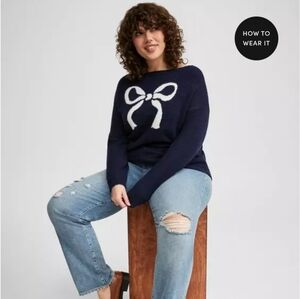 Torrid Vegan Cashmere Boat Neck Pullover Size 0 (L 12)